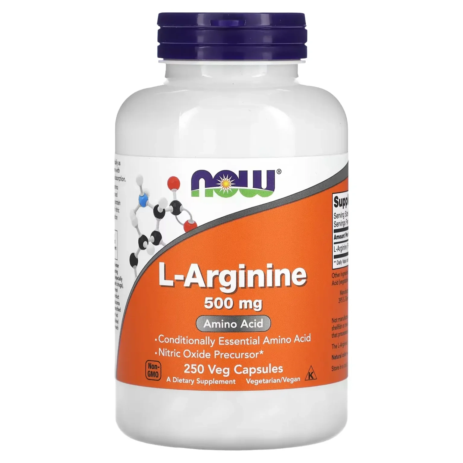  آرژنین ناو (250 عددی) NOW L-Arginine