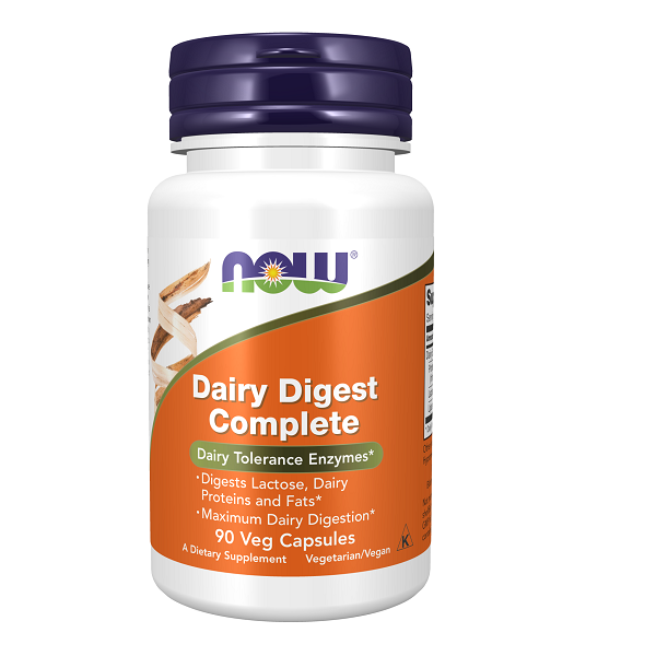 آنزیم دیری دایجست کامپلت ناو (۹۰عددی)NOW Dairy Digest Complete