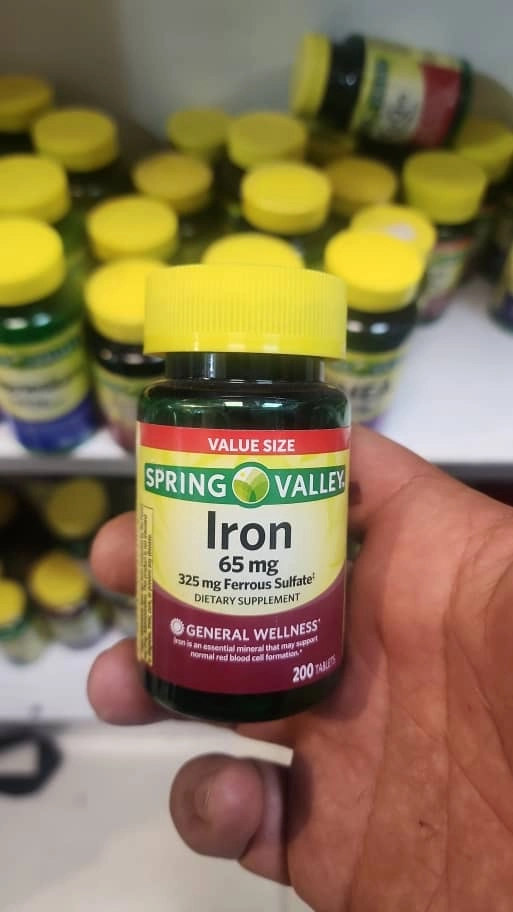 آهن اسپرینگ والی 65 میلی گرم 200 عدد Spring Valley Iron