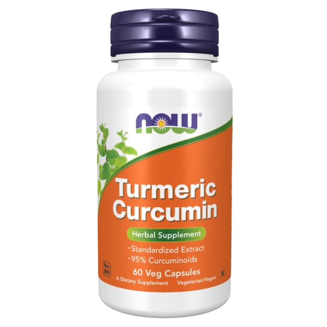 تورمریک کورکومین زردچوبه NOW Turmeric Curcumin 665mg (60 عددی