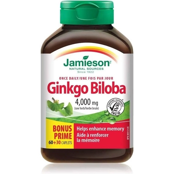 جینکو بیلوبا جمیسون 60+Jamieson Ginkgo Biloba30