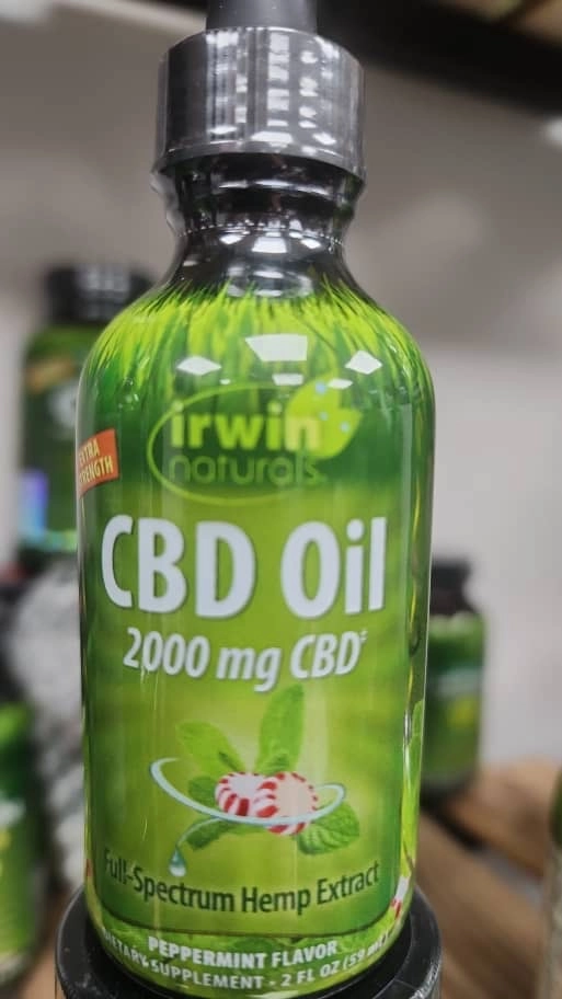 روغن سی بی دی اویل ۲۰۰۰ میلی گرم ارواین نچرالز CBD Oils 2000 mg: Peppermint