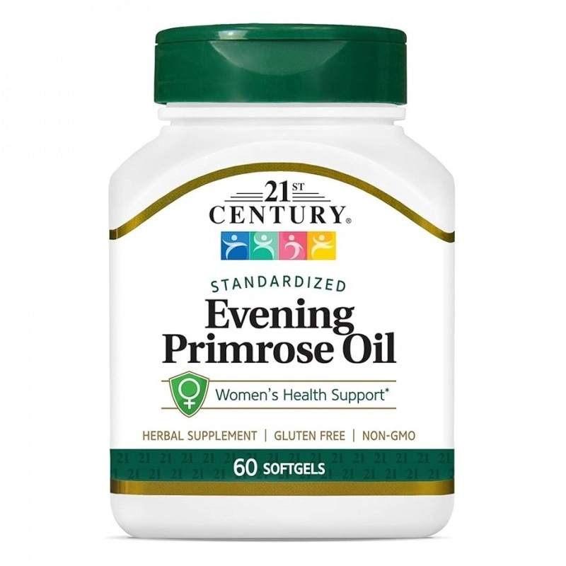 روغن گل مغربی 21Century Evening Primrose Oil 500mg قرن 21 (60 عددی)