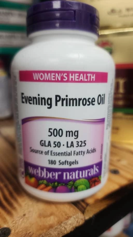 روغن گل مغربی وبر نچرالز ۱۸۰ عددی(500 mg) D-5008 Evening Primrose Oil Webber Naturals