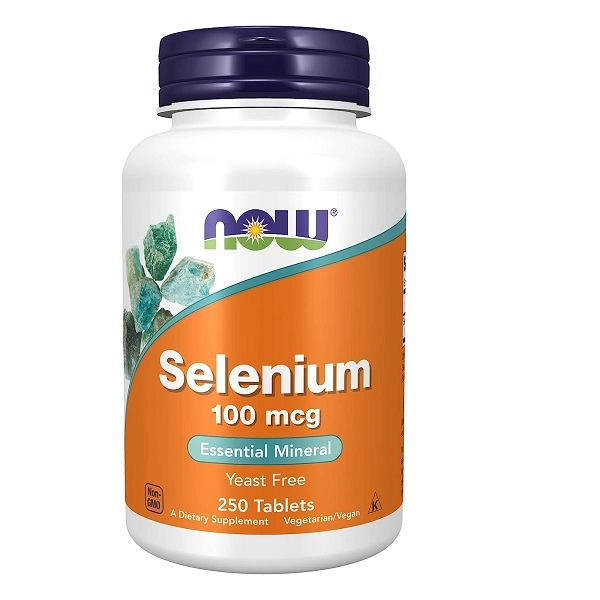سلنیوم ناو غده تیروییدNOW Selenium 100mcg (۲۵۰عددی)