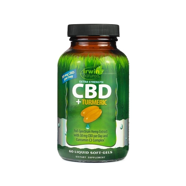 سی بی دی و عصاره زردچوبه ارواین نچرالز Irwin Naturals CBD +Turmeric Extra Strength