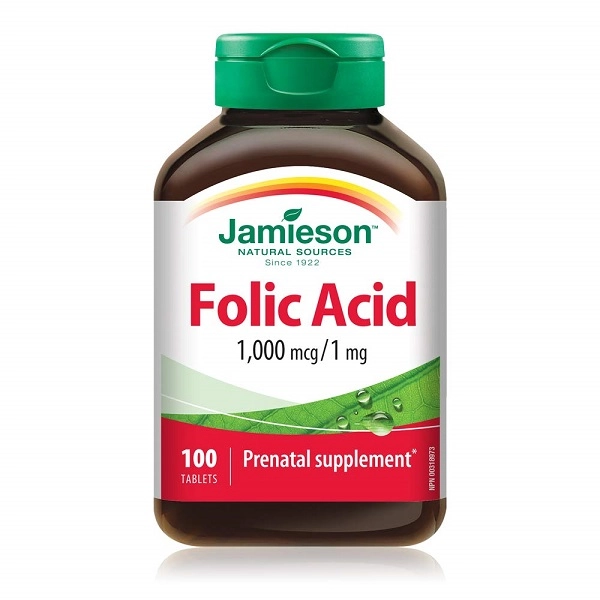 فولیک اسید جمیسون 100 عدد Jamieson Folic Acid 1mg