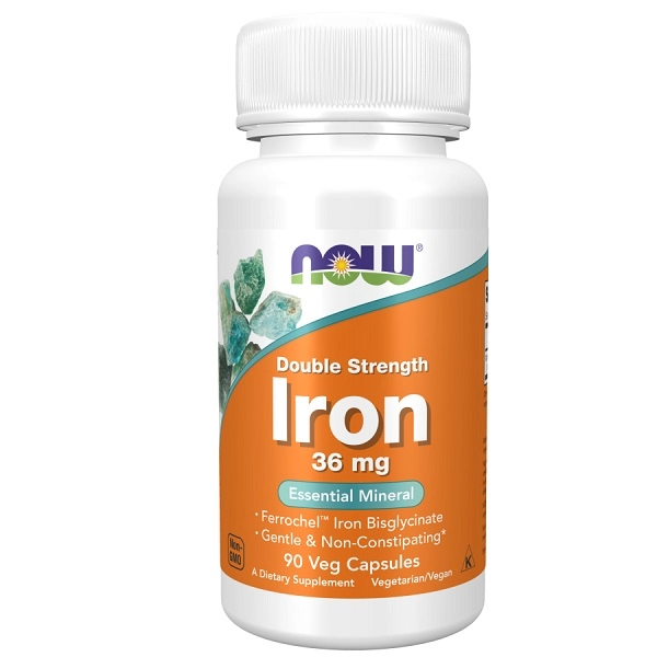 قرص آهن ناو 36 میلی گرم 90 عدد NOW Iron 36 mg