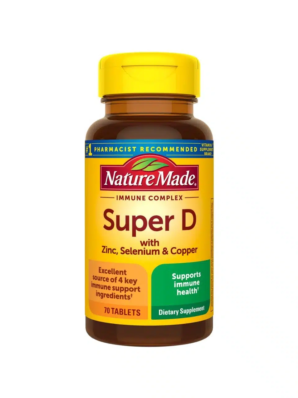 قرص سوپر دی نیچرمید(۷۰عددی) IMMUNE COMPLEX Super D with Zinc, Selenium & Copper