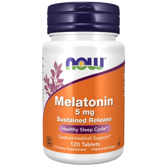 قرص ملاتونین NOW Melatonin 5mg (120 عددی