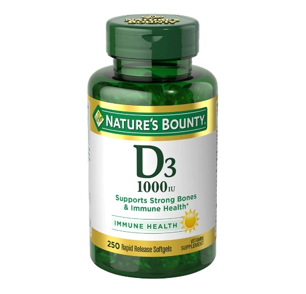 قرص ویتامین D3 1000iu نیچرز بونتی (250 عددی) Nature bounty’s D3