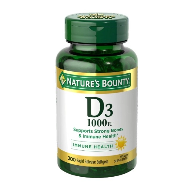 قرص ویتامین D3 1000iu نیچرز بونتی (300 عددی)
