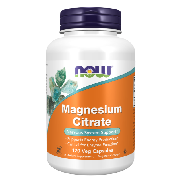 منیزیم سیترات NOW Magnesium Citrate 400mg (120 عددی)