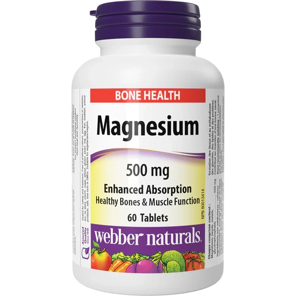 منیزیم وبر نچرالز 500 میلی گرم 300 عدد Webber Magnesium