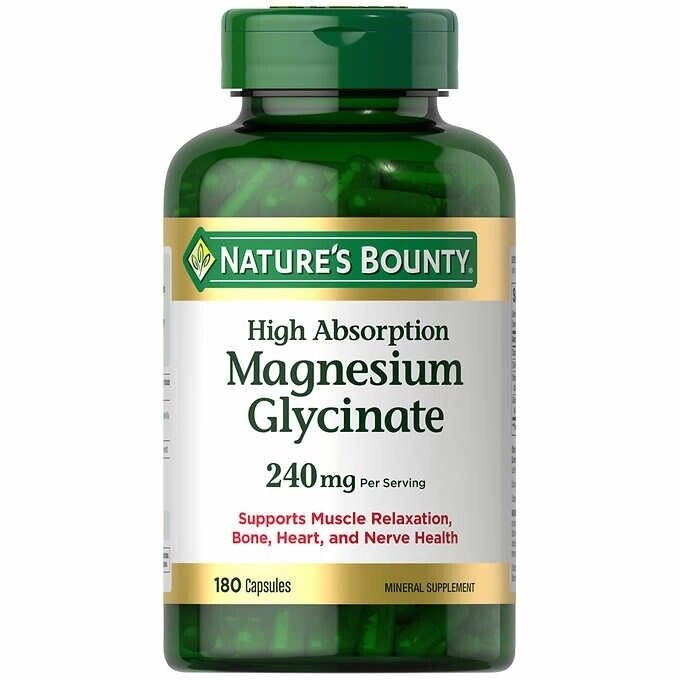 منیزیم گلیسینات نیچرز بونتی Nature’s Bounty Magnesium Glycinate