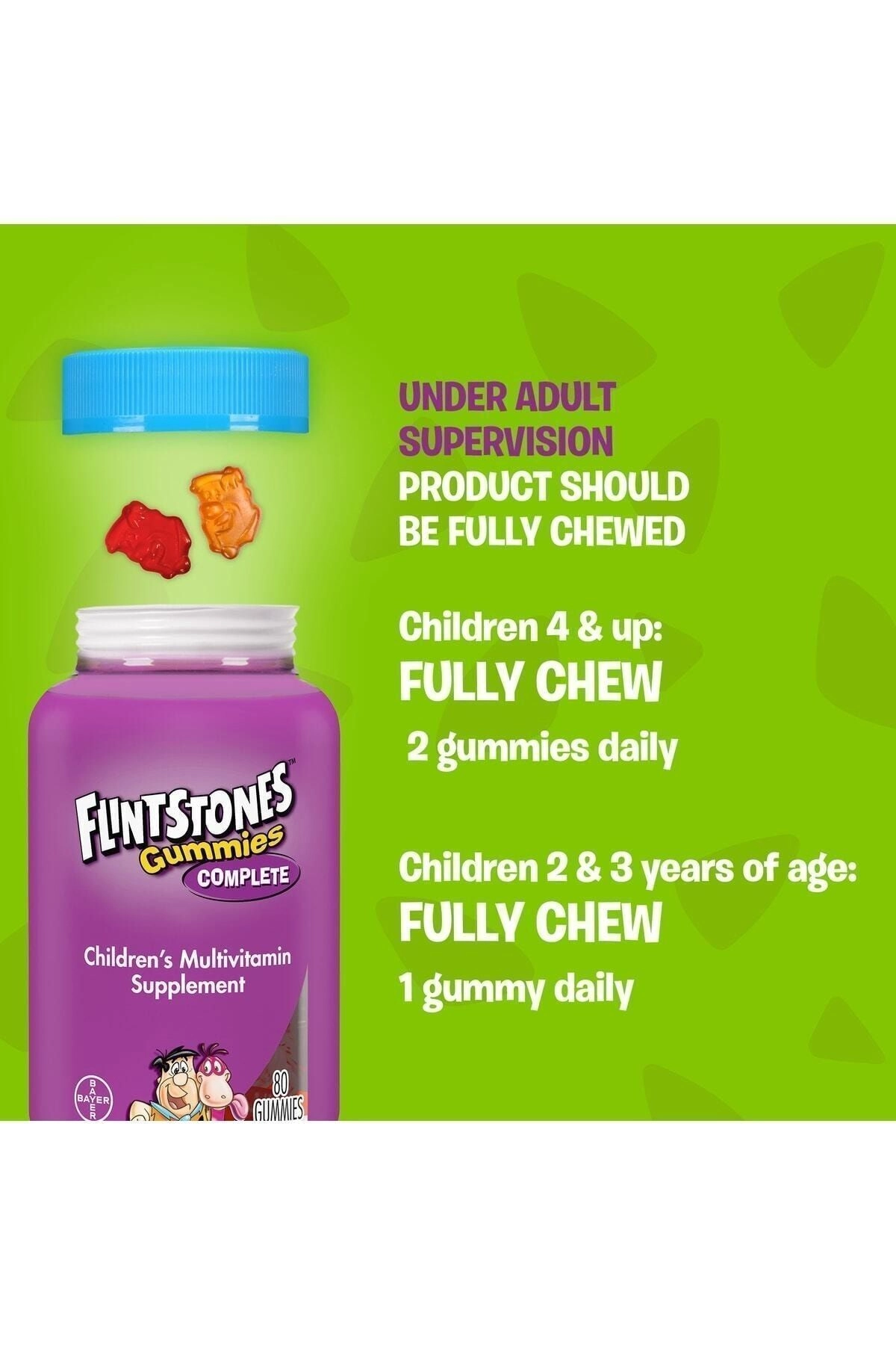 مولتی ویتامین آدامسی مخصوص کودکان بایر bayer Flintstones Gummies Coupon Stack