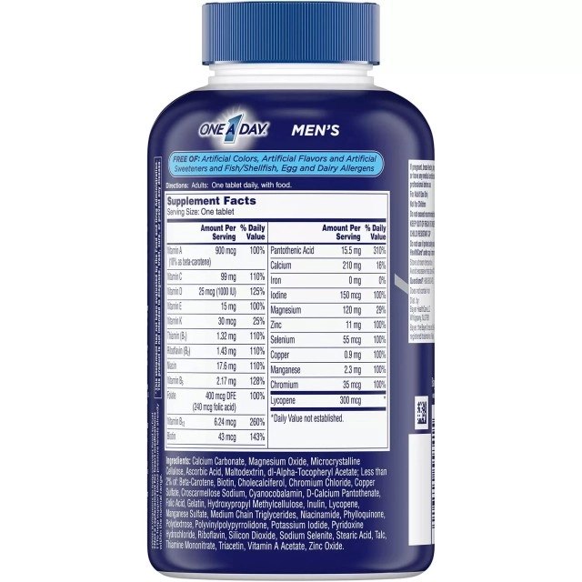 مولتی ویتامین آقایان وان ا دی Bayer One Day Man's بایر (300 عددی)