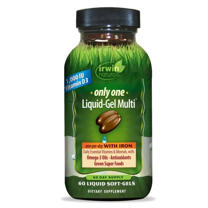 مولتی ویتامین اونلی وان لیکوید ژل مولتی اروین نچرالز (۶۰عددی)