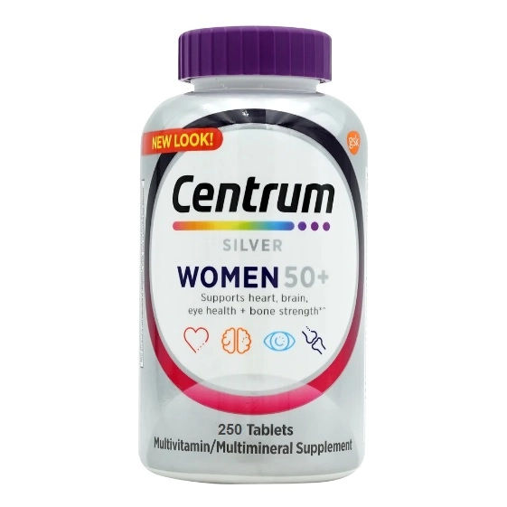 مولتی ویتامین سنتروم بانوان بالای 50 سال (250 عددی)