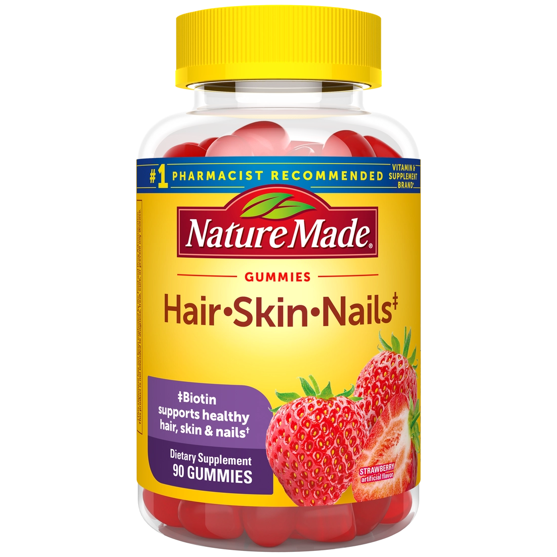 مکمل تقویت مو پوست و ناخن نیچرمید ۹۰ عددی NatureMade215