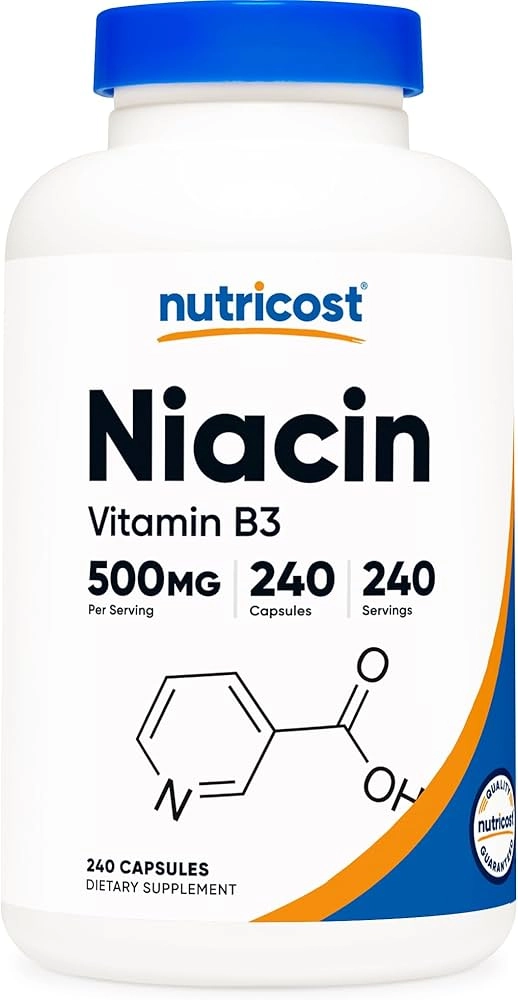 نیاسین ناتری کاست(۲۴۰عددی) Nutricost Niacin (Vitamin B3