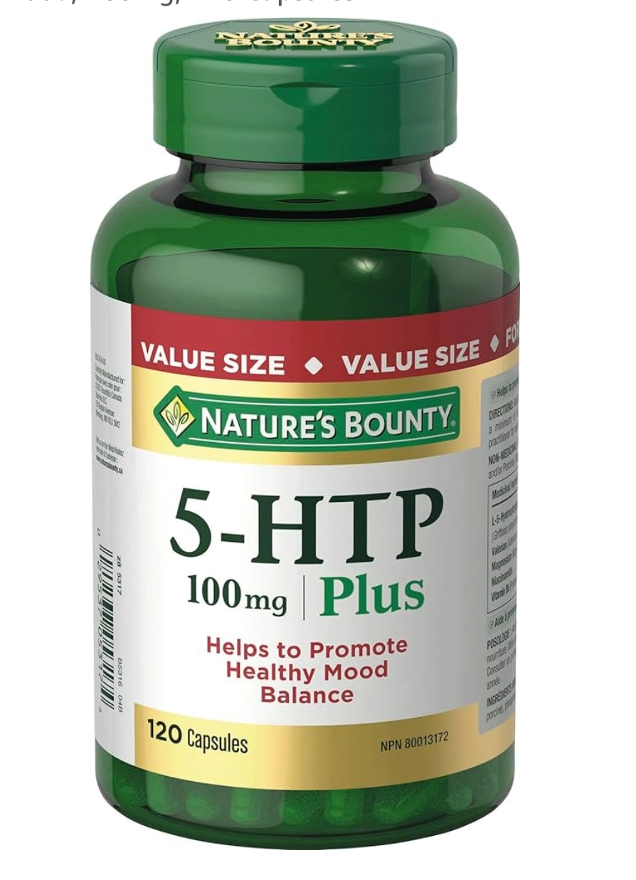 هیدروکسی تریپتوفان (۱۲۰عددی)Nature's Bounty 5-HTP، میلی گرم۱۰۰