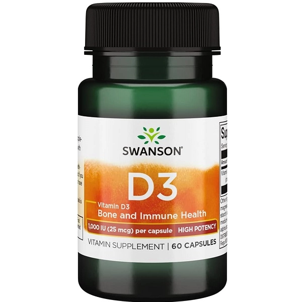 ویتامین دی سوانسون 60 عدد SWANSON Vitamin D3