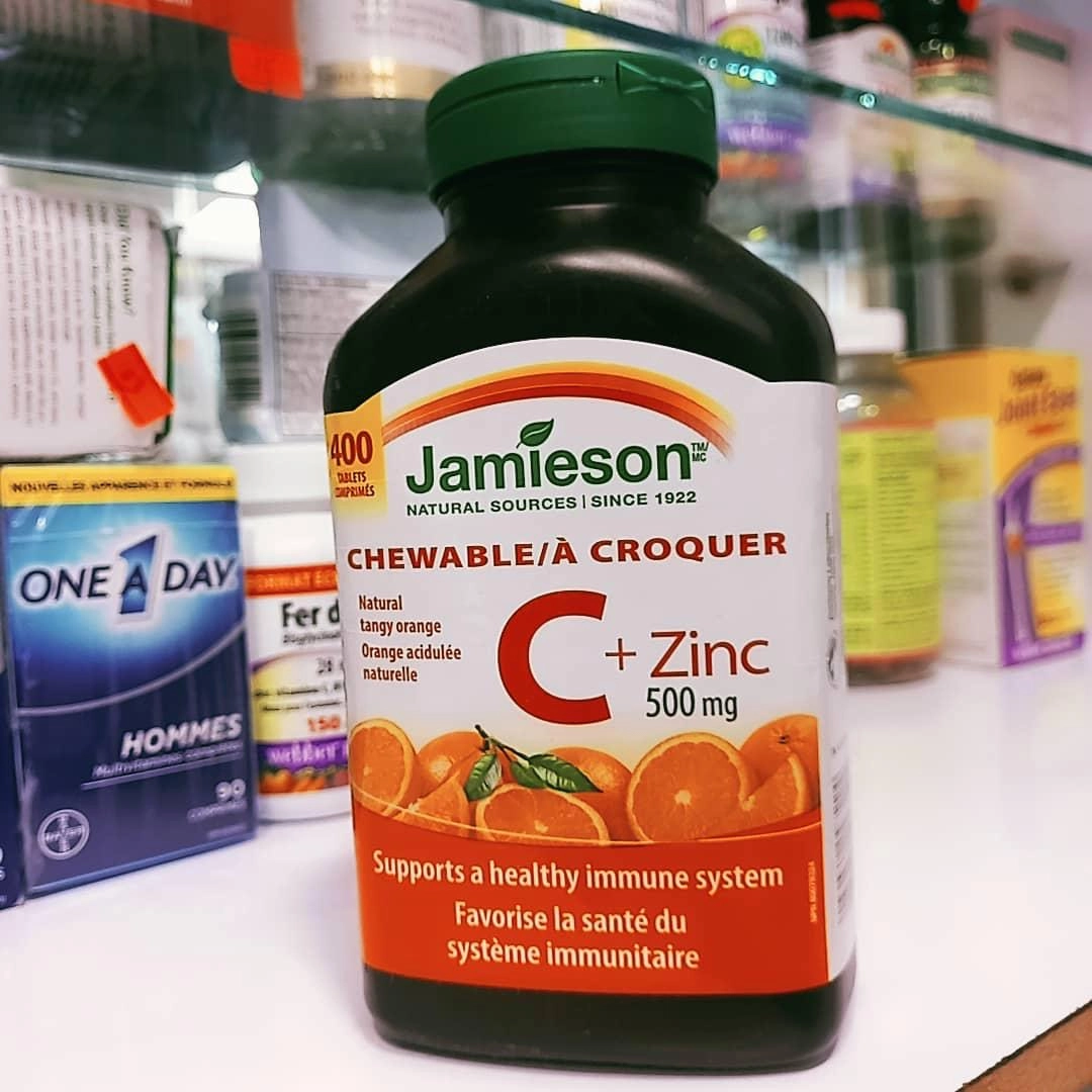 ویتامین سی و زینک جمیسون Jamieson Vitamin C + Zinc ۴۰۰عددی