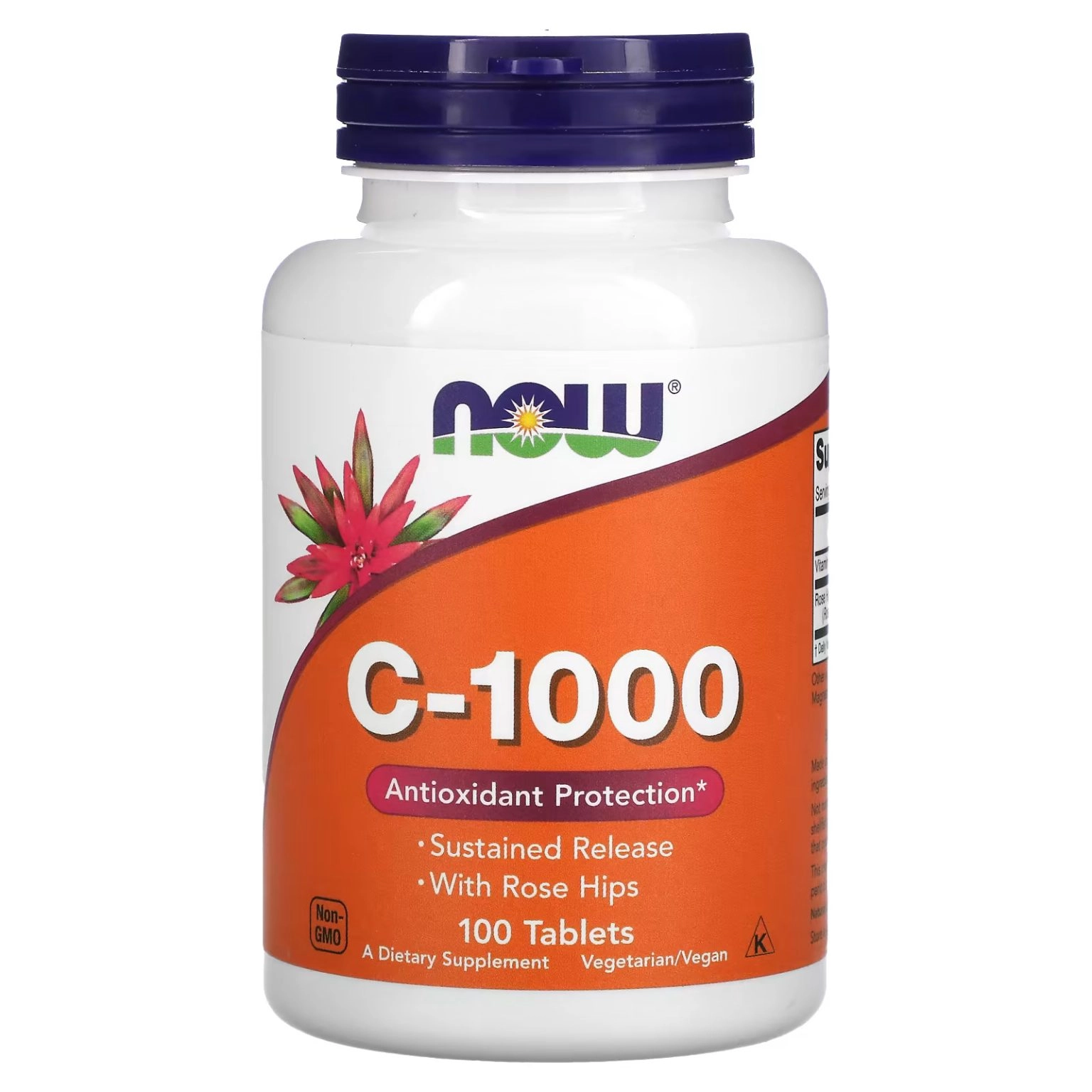 ویتامین سی (ویتامین C) ناو فودز 100 عددیNOW Supplements, Vitamin C-1,000
