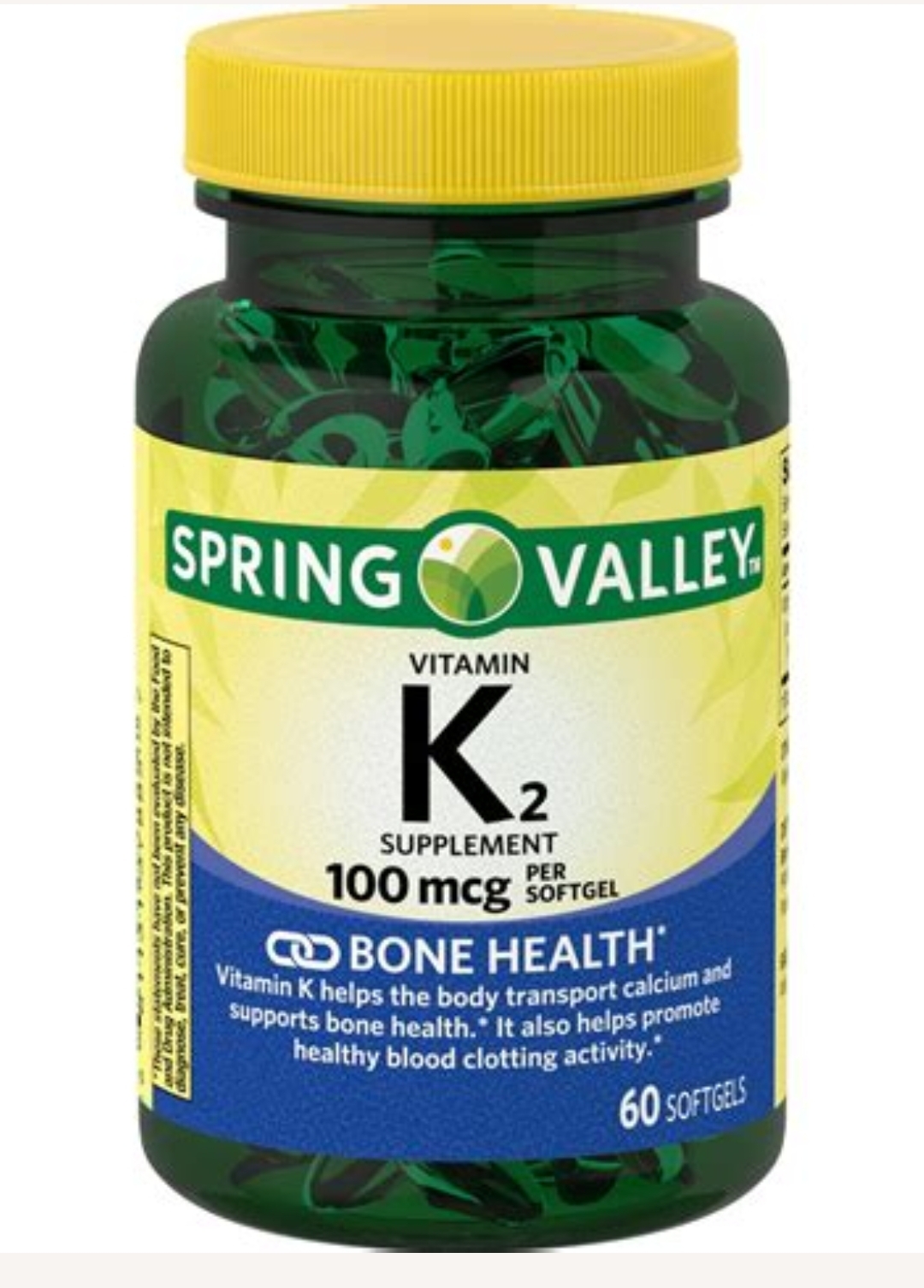 ویتامین k2اسپرینگ والی ۶۰ عددی