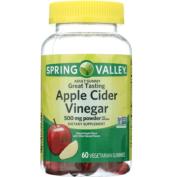پاستیل سرکه سیب اسپرینگ والی(۶۰عددی) Spring Valley Apple Cider Vinegar