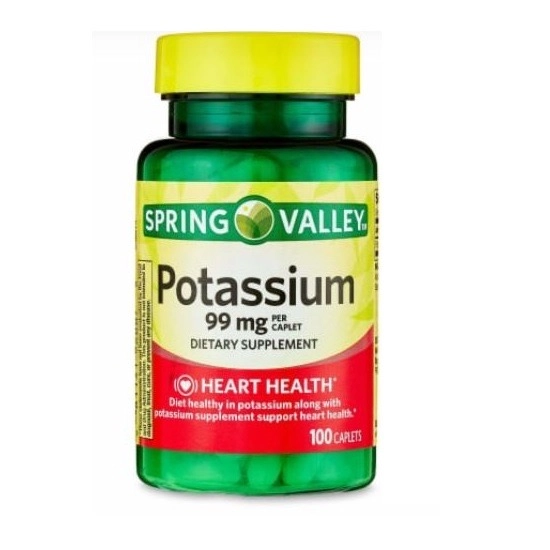 پتاسیم اسپرینگ والی ۹۹میلی گرم ۲۵۰ عدد SPRING VALLEY Potassium