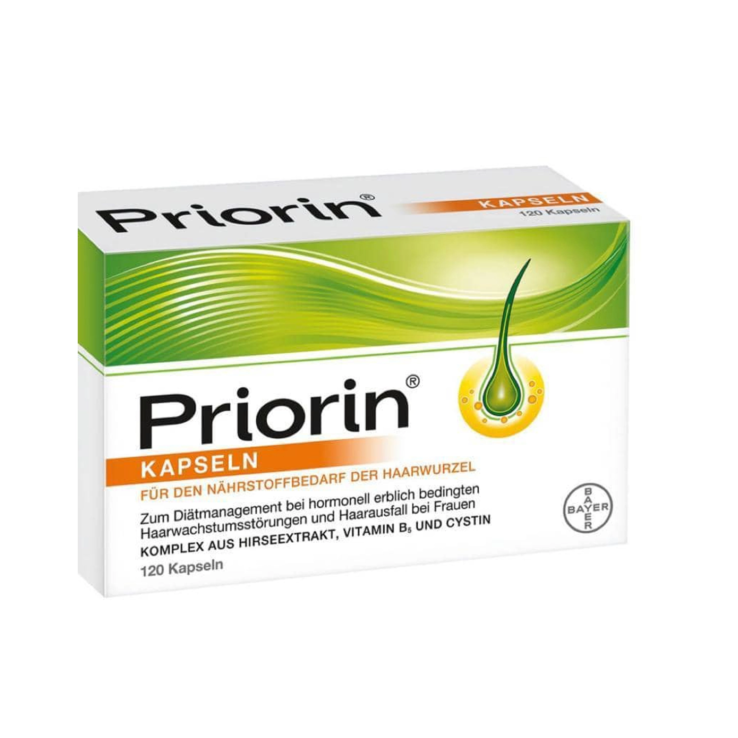 پریورین آلمانی برای ریزش موی هورمونی ویاارثی 120کپسول (Priorin-kapseln-120KAP)اصلی