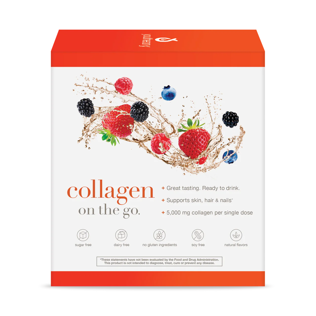 کلاژن مایع یوتئوری (۲۴عدد)collagen + Great fasting. Ready to drink on the go.