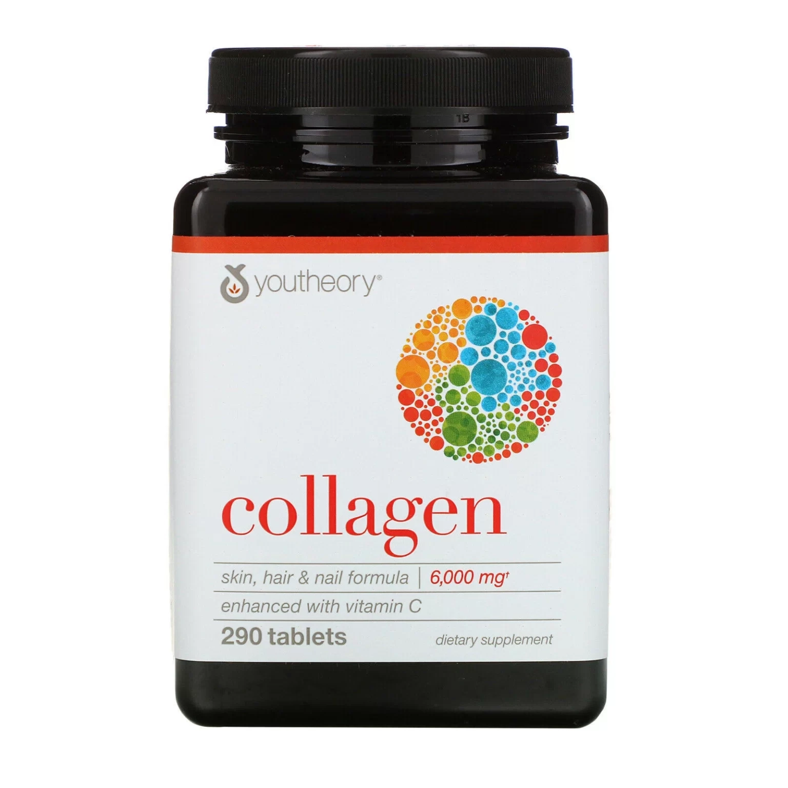کلاژن یوتئوری دارای ویتامین C حاوی 290 قرصcollagen Youtheory