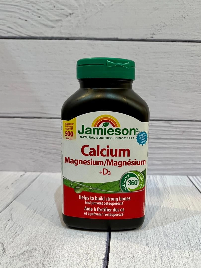 کلسیم منیزیم ویتامین D3 (۵۰۰عددی)جمیسون Jamieson Calcium Magnesium