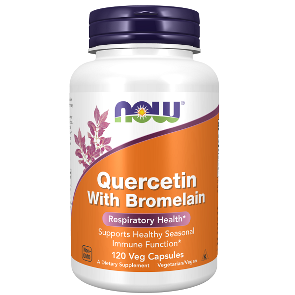 کوئرستین و بروملین ناو ۶۰ عدد NOW Quercetin with Bromelai