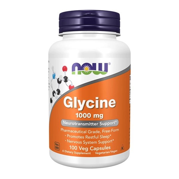 کپسول گلیسین ناو 1000 میلی گرمیNow Foods Glycine 1000 mg
