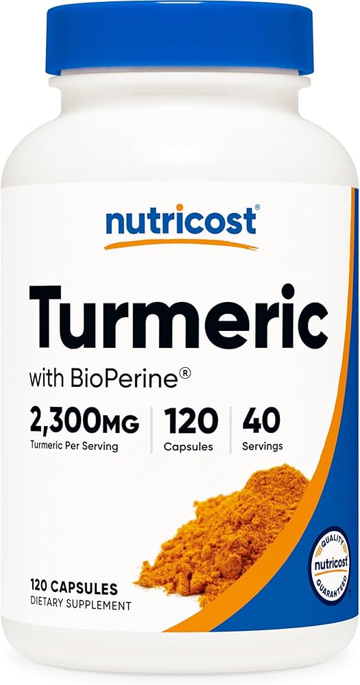مکمل زردچوبه ناتری کاست (۱۲۰عددی)Nutricost Turmeric