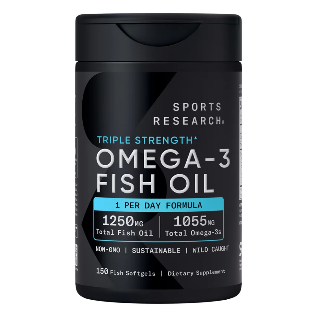 فیش اویل (روغن ماهی ) امگا 3 اسپرت ریسرچ Sports Research Omega-3 Fish Oil