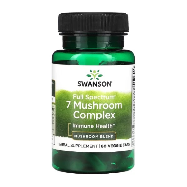 ماشروم کمپلکس گیاهی سوانسونFull Spectrum 7 Mushroom Swanson