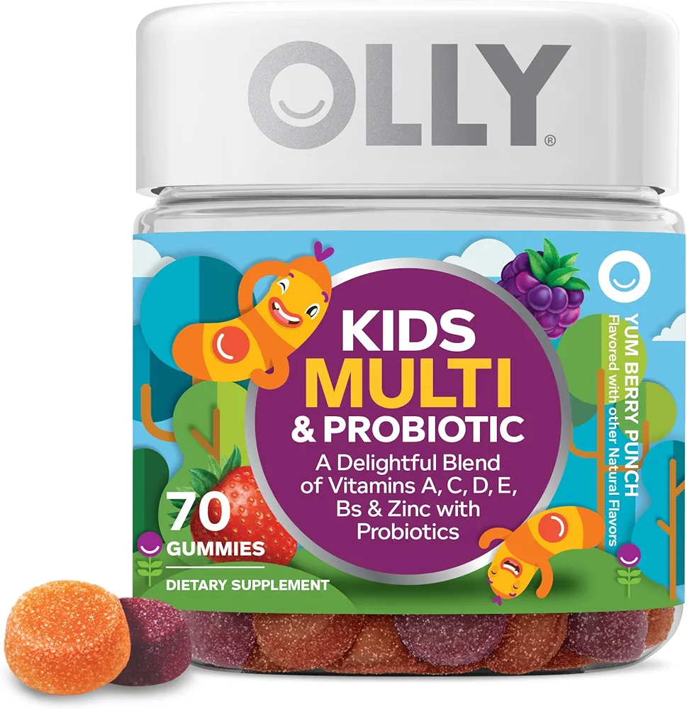 پاستیل مولتی ویتامین و پروبیوتیک OLLY Kids