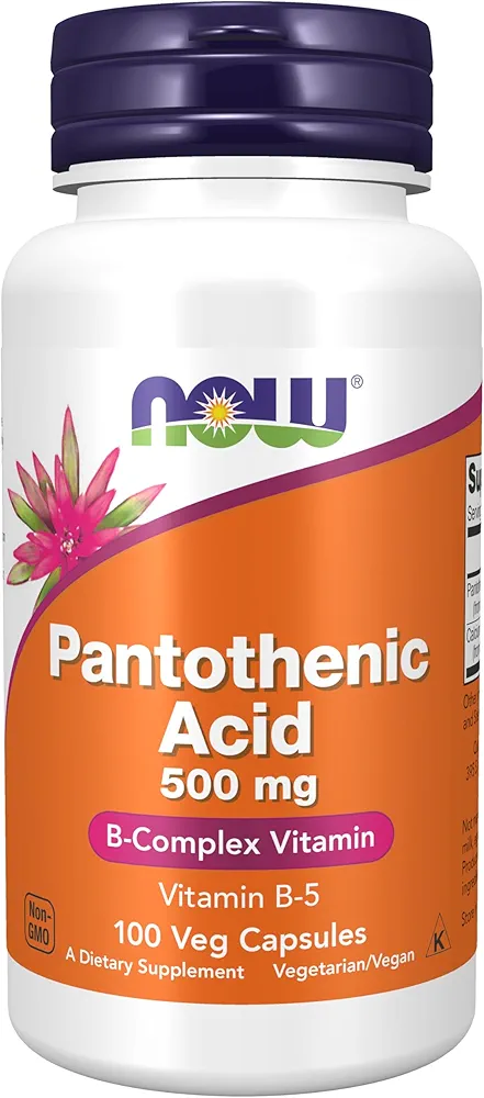 پانتوتنیک اسید ناو 100 عددی NOW Pantothenic Acid