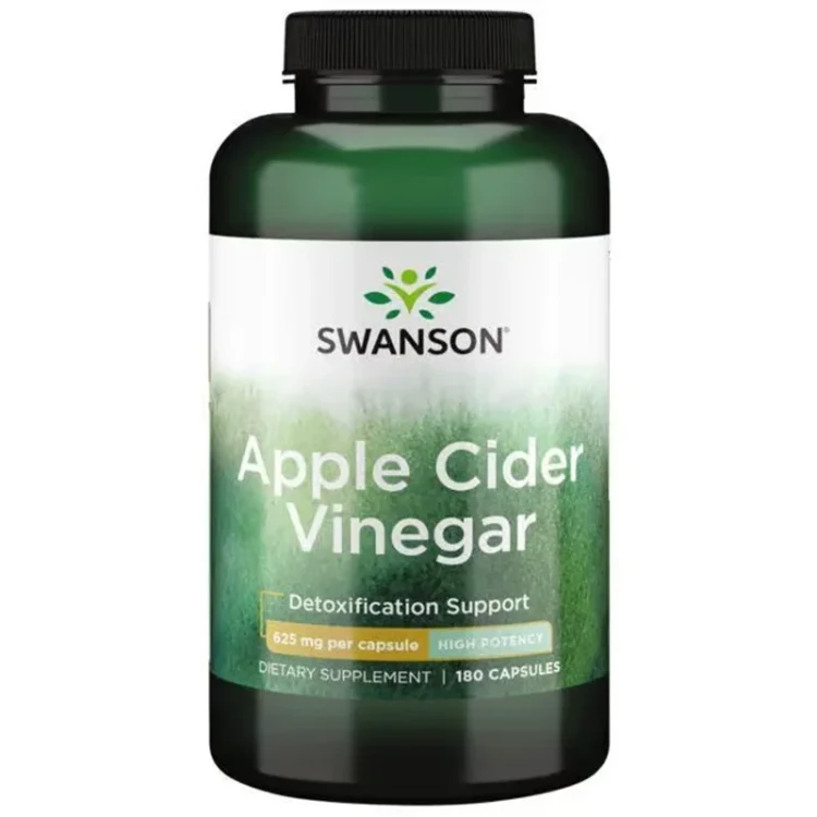 180 عددی سرکه سیب سوانسون Swanson Apple Cider Vinegar Swanson Apple Cider Vinegar
