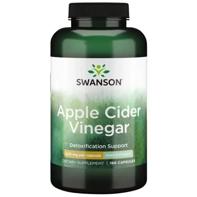 180 عددی سرکه سیب سوانسون Swanson Apple Cider Vinegar Swanson Apple Cider Vinegar