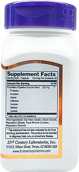 آنزیم گوارشی سنتری (۶۰عددی)21st Century Digestive Enzymes