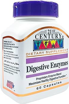 آنزیم گوارشی سنتری (۶۰عددی)21st Century Digestive Enzymes