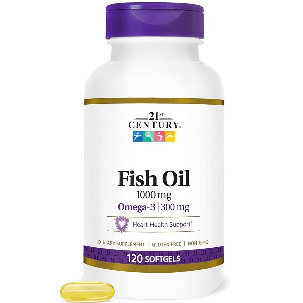 امگا روغن ماهی سنتری 1000 میلی گرم 120 عدد 21st Century Fish Oil