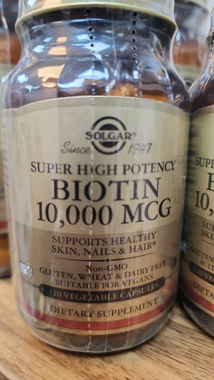 بیوتین ده هزار سولگار عددی۱۲۰ کپسول بیوتین 10000 سولگار 120 عددی ساخت آمریکا