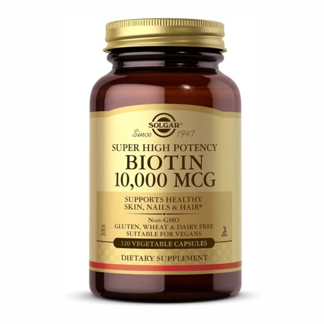 بیوتین ده هزار سولگار عددی۱۲۰ کپسول بیوتین 10000 سولگار 120 عددی ساخت آمریکا